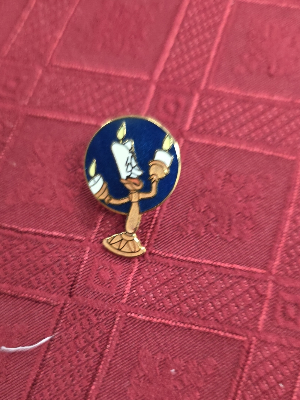 Disney Gold and Blue Lumière Enamel Pin